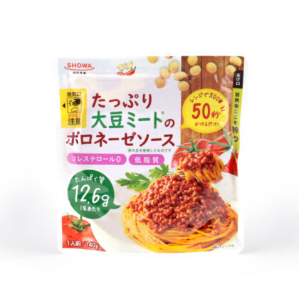 Bolognese sauce with plenty of soy meat