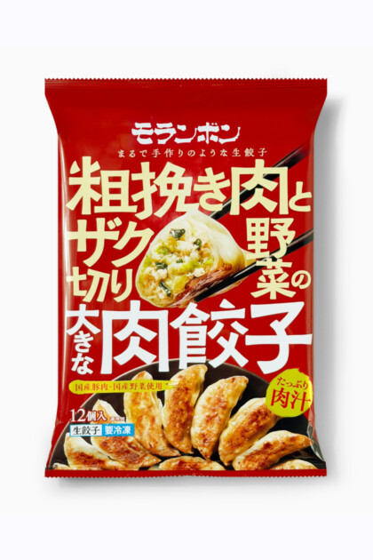 モランボン 粗挽き肉とザク切り野菜の大きな肉餃子