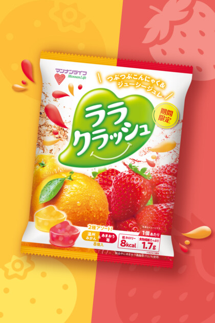 ララクラッシュアソート 温州みかん&あまおう苺